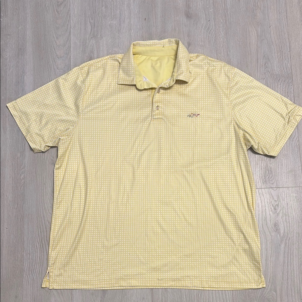 🔥BUNDLESALE Mens XL Greg Norman Collection Yellow Polo Shirt Lightweight Casual